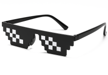 Lentes pixelados estilo 8-bit tipo 'deal with it' para fiestas, fotos o cosplay