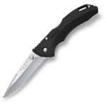 Cuchillo plegable Buck de acero inoxidable ideal para campismo, caza y supervivencia