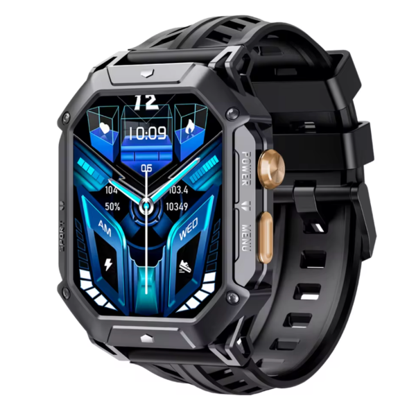 Smartwatch deportivo con pantalla AMOLED, llamadas Bluetooth y monitoreo de salud